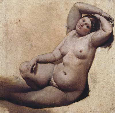 Jean Auguste Dominique Ingres Oil sketch for the Turkish Bath (mk04)